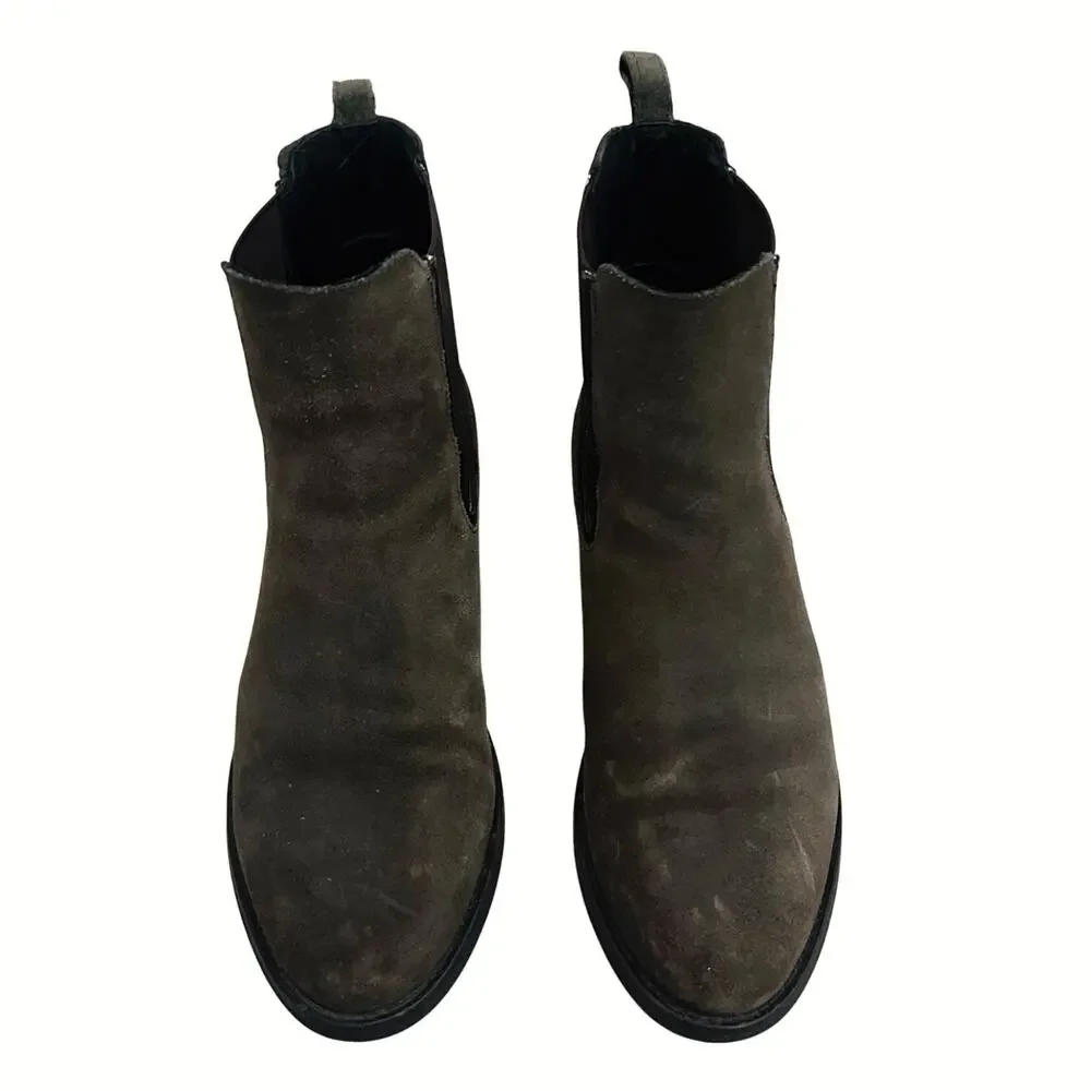 Thursday Boot Co Women’s 8.5 Brown Suede Duchess Chelsea Ankle Boots Handmade